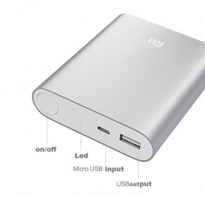   Xiaomi Mi 10400mAh Silver () 4