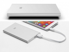   Xiaomi Mi Power Bank Ultra Thin 5000 mAh 2.1A, 1USB Silver NDY-02-AM-SL 5