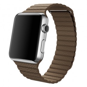   Apple Watch Leather Loop 42mm Large Light Brown (MMAT2) 4