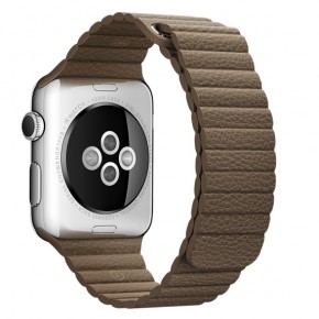   Apple Watch Leather Loop 42mm Large Light Brown (MMAT2) 6