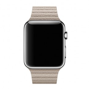   Apple Watch Leather Loop 42mm Large Stone (MMAT2) 3