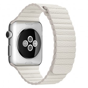   Apple Watch Leather Loop 42mm Large White (MMAT2) 6