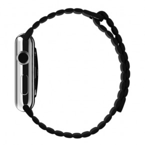   Apple Watch Leather Loop 42mm Medium Black (MMAT2) 5