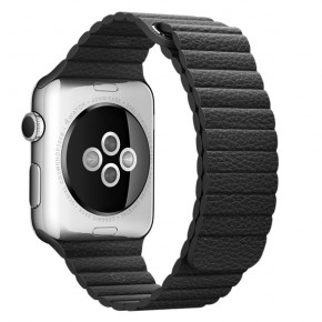   Apple Watch Leather Loop 42mm Medium Black (MMAT2) 6