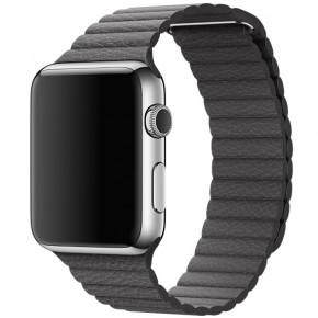   Apple Watch Leather Loop 42mm Medium Storm Gray (MMAT2) 4