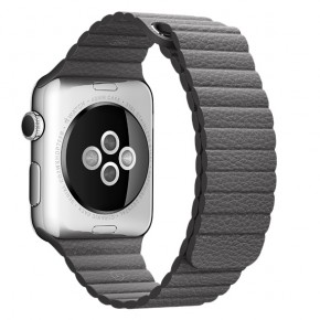   Apple Watch Leather Loop 42mm Medium Storm Gray (MMAT2) 6