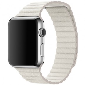   Apple Watch Leather Loop 42mm Medium White (MMAT2) 4