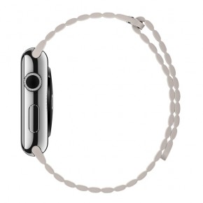   Apple Watch Leather Loop 42mm Medium White (MMAT2) 5