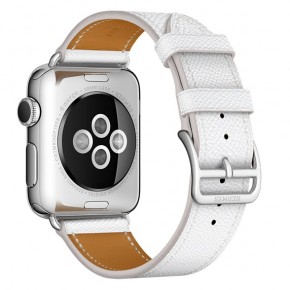  Single Tour  AppleWatchHermes 38mm Blanc (MMML2) 6