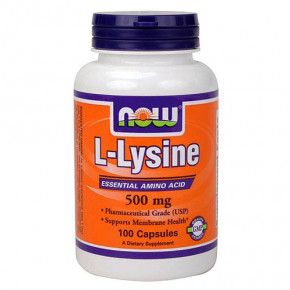  Now Foods L-Lysine, 500 100 