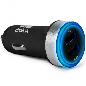    Drobak 2xUSB 2A Black (905323)