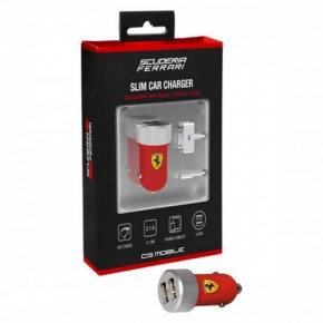    Ferrari 2-USB 2.1A with Apple Connector 30-pin/Lightning Red (FERUCC2UPRE) 3