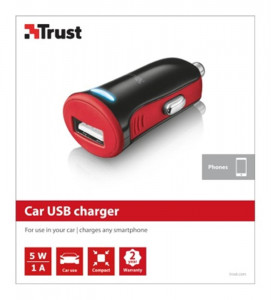    Trust 1USBx1A Red (20740)