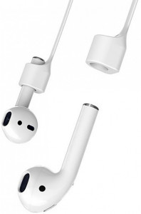   Baseus Earphone Strap For AirPods White (ACGS-A0G) 4