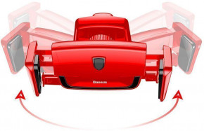   Baseus Robot Air Vent Car Mount Red 6