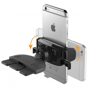  iOttie Easy One Touch Mini CD Slot Universal Car Mount Holder Cradle Black (HLCRIO123) 3