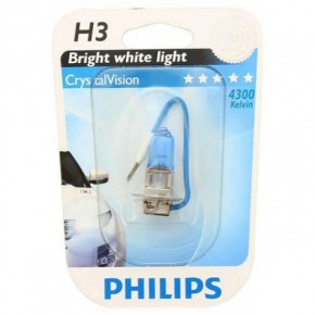  Philips 12336CVB1 H3 55W 12V PK22s CristalVision 4