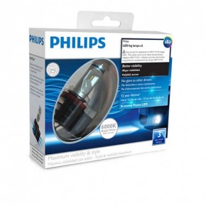  Philips 12834UNIX2 LED Fog H8/H11/H16 X2