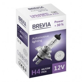  Brevia H4 12V 60/55W P43t Power 30% CP (12040PC) 3