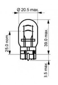  Narva W21/5W 12V 21/5W W3X16q (17919) 4