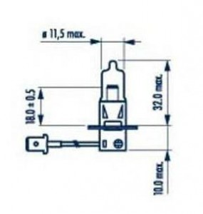  Narva H3 12V 55W PK22s (48321) 3