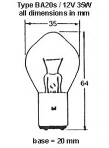  Narva 49072 12v 35w Ba20s 3