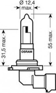  Osram 9006NBU HB4 51W 12V P22d 10X2 HardDuopet 5