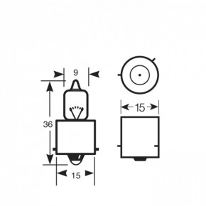   Ring 795 12v 50w BA15S Halogen 3