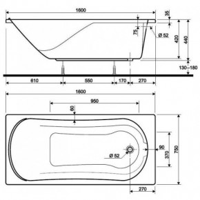  Kolo Comfort Plus 160x75  (XWP306000G) 3