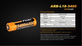  Fenix 18650 3400 mAh (ARB-L18-3400) 8