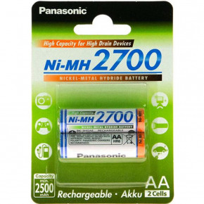  Panasonic High Capacity AA 2700 mAh * 2 (BK-3HGAE/2BE)