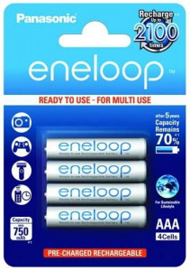  Panasonic Eneloop AAA 750 mAh