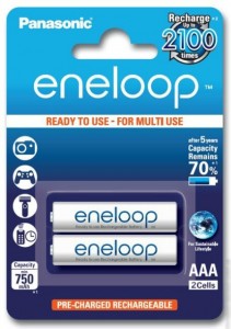  Panasonic Eneloop AAA 750 mAh 2BP NI-MH (BK-4MCCE/2BE)