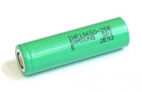  Samsung INR18650-25R, 2500mAh, 20A