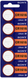  Sony CR-1616 Lithium 5 (CR-1616)