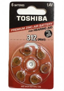  Toshiba Zinc Air ZA312-D6