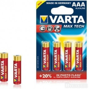  Varta Max T. AAA Bli 4 Alkaline (4703101404)