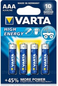  Varta 4903 (LR03) High-Energy 1X4 