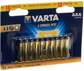  Varta Longlife AAA Bli 10 Alkaline