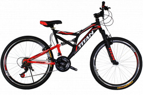  Titan Ghost 26 Black-Red-White (26TWD17-62-4)