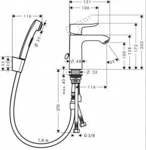    Hansgrohe Metris 31285000 3