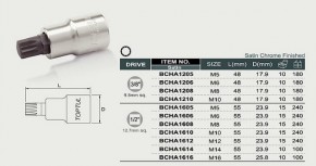    Toptul Spline M10 55mm 1/2