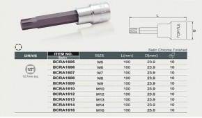    Toptul Ribe M8x100mm 1/2"(BCRA1608) 3