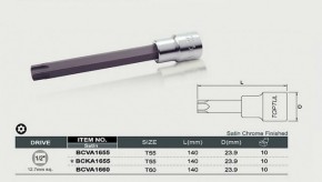    Toptul Torx T55 L140mm 1/2"   (BCKA1655) 3