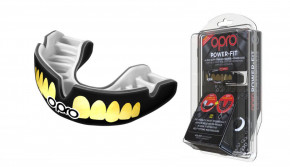  OPRO Power-Fit Bling-Teeth Series Black/White (002269002)