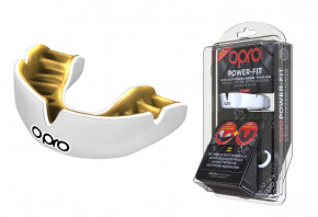  OPRO Power-Fit Single Series White/Gold (002268004)