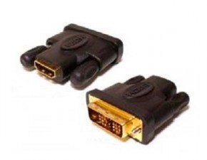   DVI/male -HDMI/female black 24pin (55443) (0)