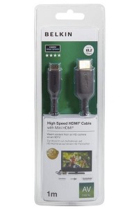  HDMI (AM/DM) Belkin HighSpeed 1, Black/, HDMI-microHDMI (F3Y030bf1M)