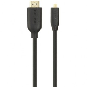  HDMI (AM/DM) Belkin HighSpeed 1, Black/, HDMI-microHDMI (F3Y030bf1M) 3