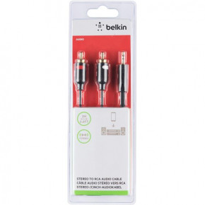   Belkin Jack 3.5  - M/RCA-Mx2 2  Black (F3Y116BT2M)